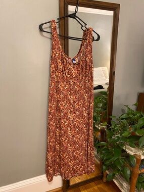 Women's Sleeveless Floral Midi Dress